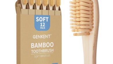 Bamboo Toothbrushes 12 Pack