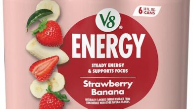 V8 +ENERGY Strawberry Banana Energy Drink
