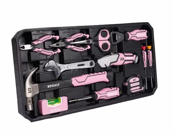 Kobalt 20 -Piece Pink Household Tool Set with Hard Case deal