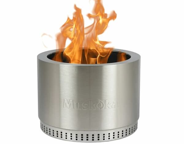 Muskoka stainless steel smokeless fire pit deal