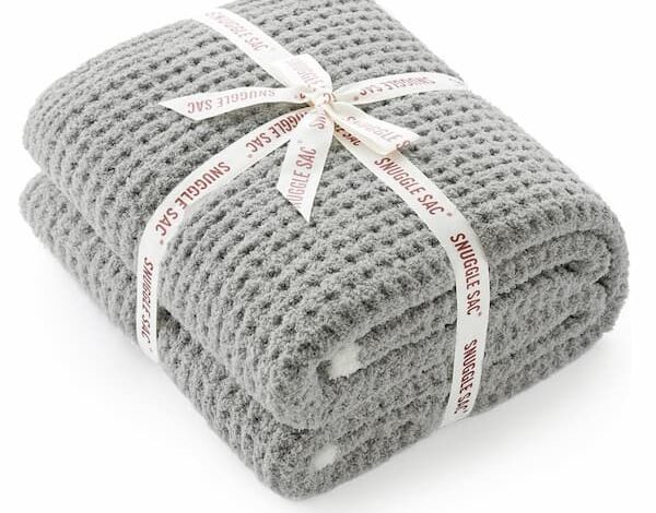 Snuggle Sac Ultra Soft Waffle Throw Blanket deal