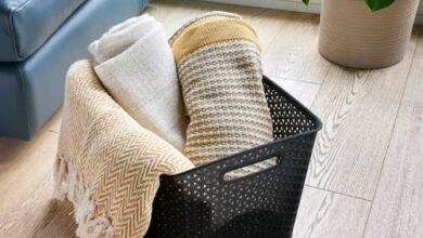 Y-Weave XL Curved Decorative Storage Basket