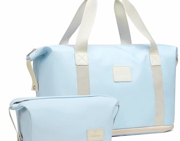 Expandable Travel Duffel Bag and Toiletry Bag deal