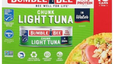 Bumble Bee Chunk Light Tuna In Water, 5 oz Cans